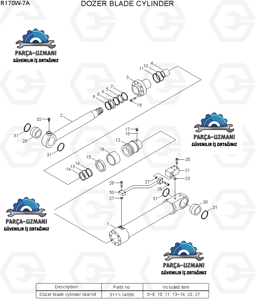 31Y1-14200 CYLINDER;OUTRIGGER (AYAK BASMA)